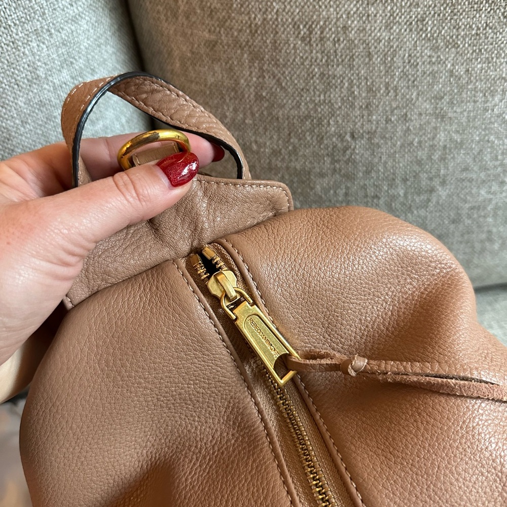 Rebecca Minkoff Julia Tan Leather Backpack - Picture 5 of 5